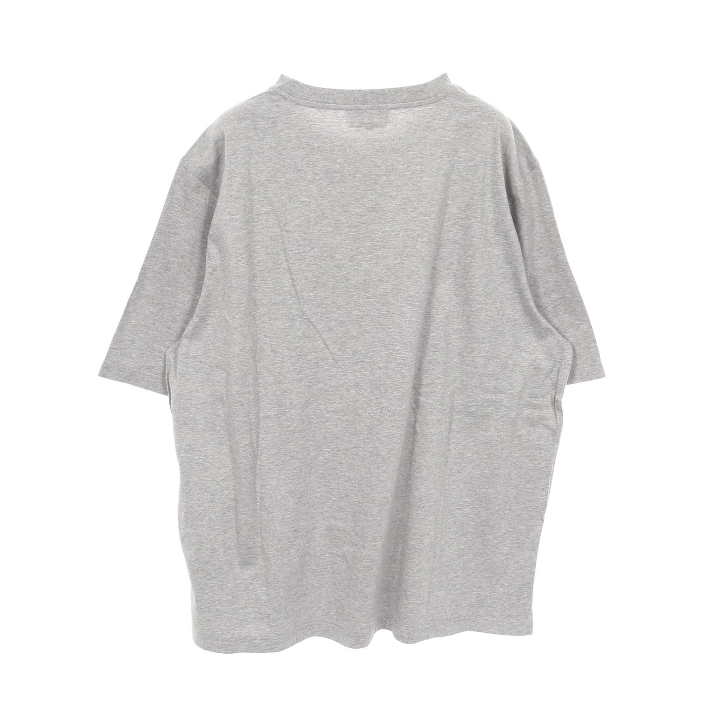 ミニレザーパッチ Tシャツ クルーネック コットン グレー エルメス トップス HERMES