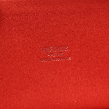 ボリード27 ローズジャイプール ハンドバッグ ヴォーエプソン ピンクレッド シルバー金具 2WAY □Q刻印 エルメス バッグ HERMES