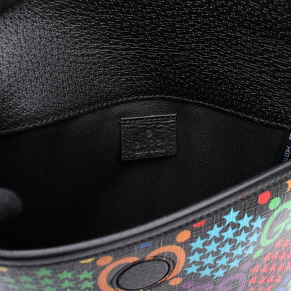 GGサイケデリック ウエストバッグ ボディバッグ PVC レザー ブラック マルチカラー グッチ バッグ GUCCI