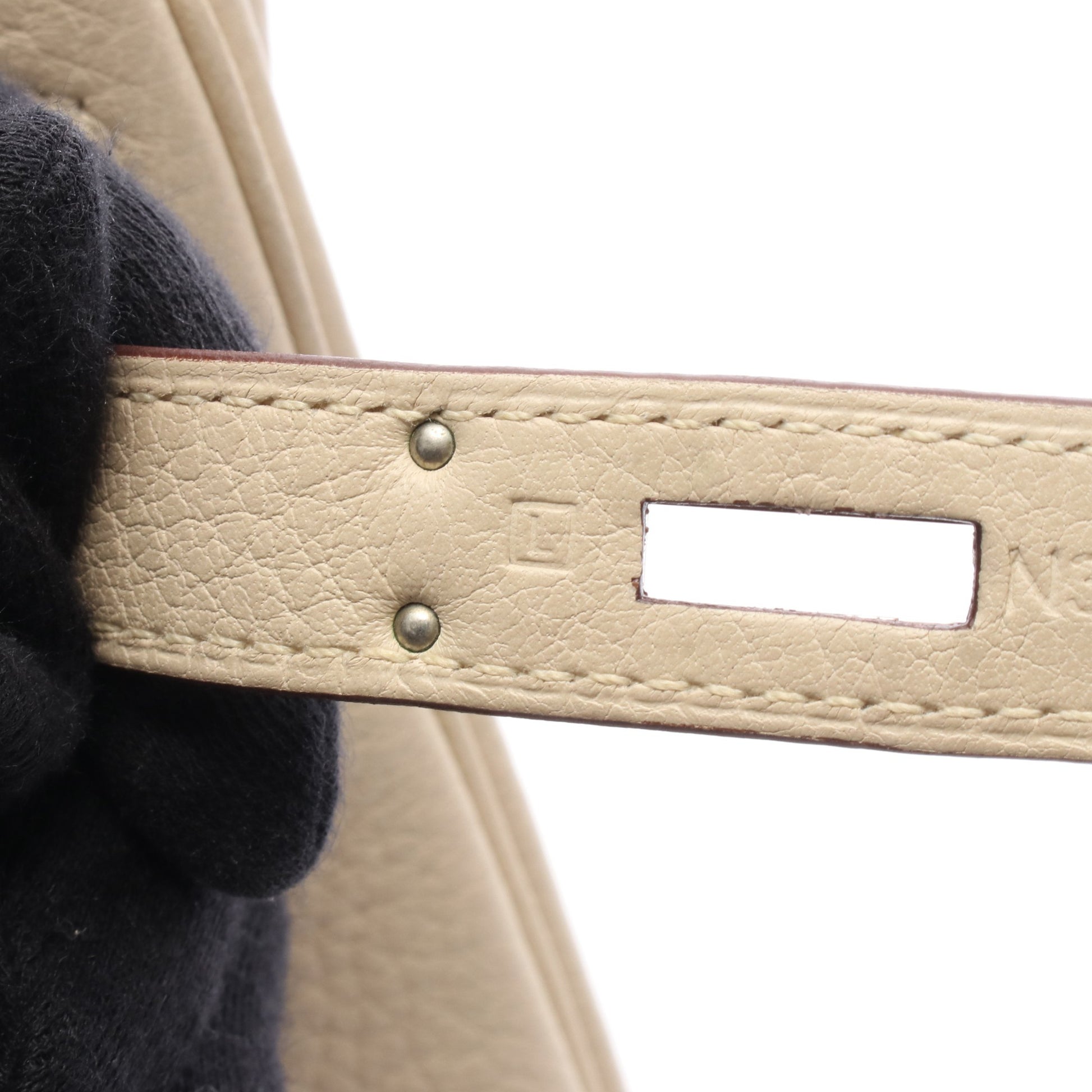 ケリー28 パルシュマン ハンドバッグ トリヨンクレマンス アイボリー シルバー金具 2WAY □L刻印 エルメス バッグ HERMES