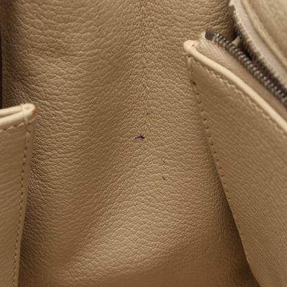 ケリー28 パルシュマン ハンドバッグ トリヨンクレマンス アイボリー シルバー金具 2WAY □L刻印 エルメス バッグ HERMES