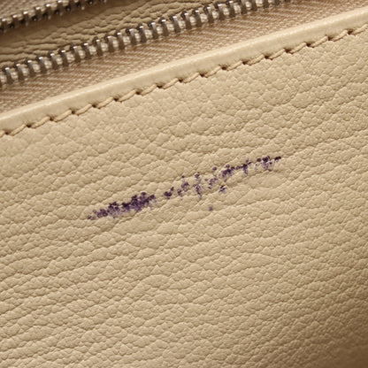 ケリー28 パルシュマン ハンドバッグ トリヨンクレマンス アイボリー シルバー金具 2WAY □L刻印 エルメス バッグ HERMES