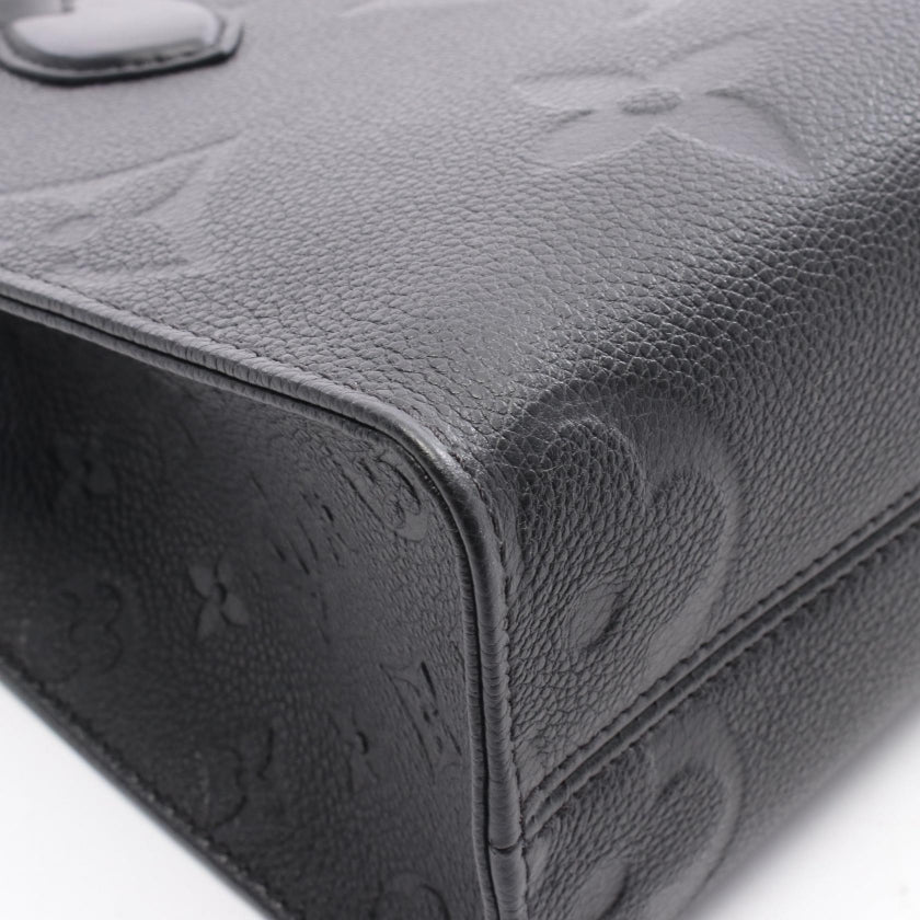 オンザゴーPM モノグラムアンプラント ノワール ハンドバッグ レザー ブラック 2WAY ルイヴィトン バッグ LOUIS VUITTON