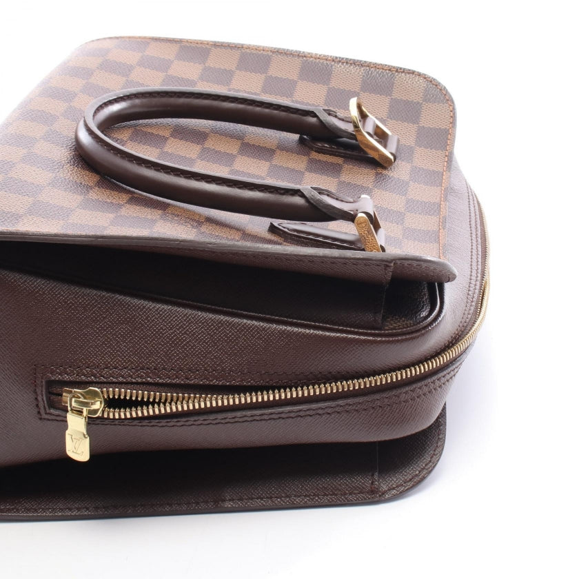 トリアナ ダミエエベヌ ハンドバッグ PVC レザー ブラウン ルイヴィトン バッグ LOUIS VUITTON