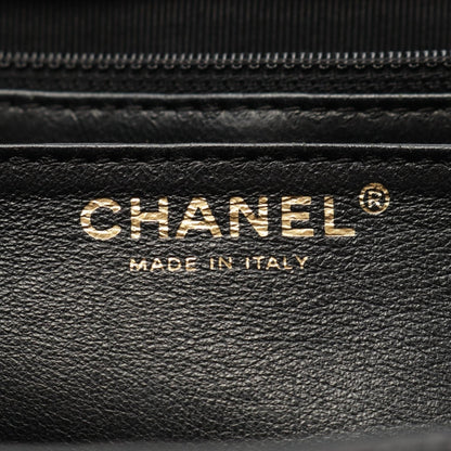 マトラッセ ハンドバッグ キャビアスキン ブラック ゴールド金具 シャネル バッグ CHANEL