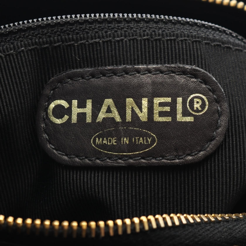 マトラッセ チェーンショルダーバッグ チェーントートバッグ キャビアスキン ブラック ゴールド金具 シャネル バッグ CHANEL