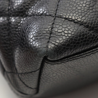 マトラッセ チェーンショルダーバッグ チェーントートバッグ キャビアスキン ブラック ゴールド金具 シャネル バッグ CHANEL