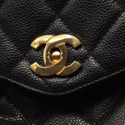 マトラッセ チェーンショルダーバッグ チェーントートバッグ キャビアスキン ブラック ゴールド金具 シャネル バッグ CHANEL