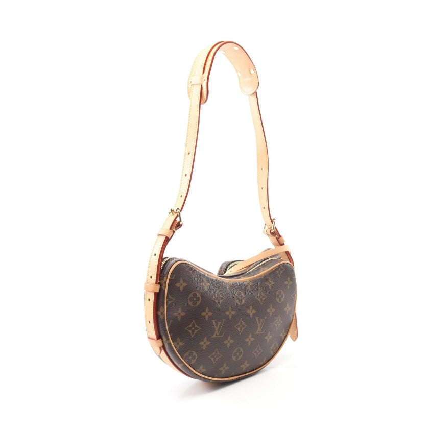 クロワッサン モノグラム ショルダーバッグ PVC レザー ブラウン ルイヴィトン バッグ LOUIS VUITTON