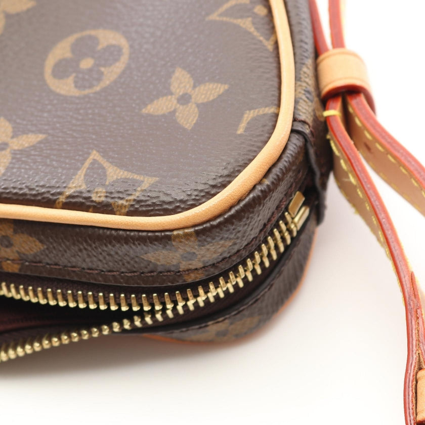 クロワッサン モノグラム ショルダーバッグ PVC レザー ブラウン ルイヴィトン バッグ LOUIS VUITTON