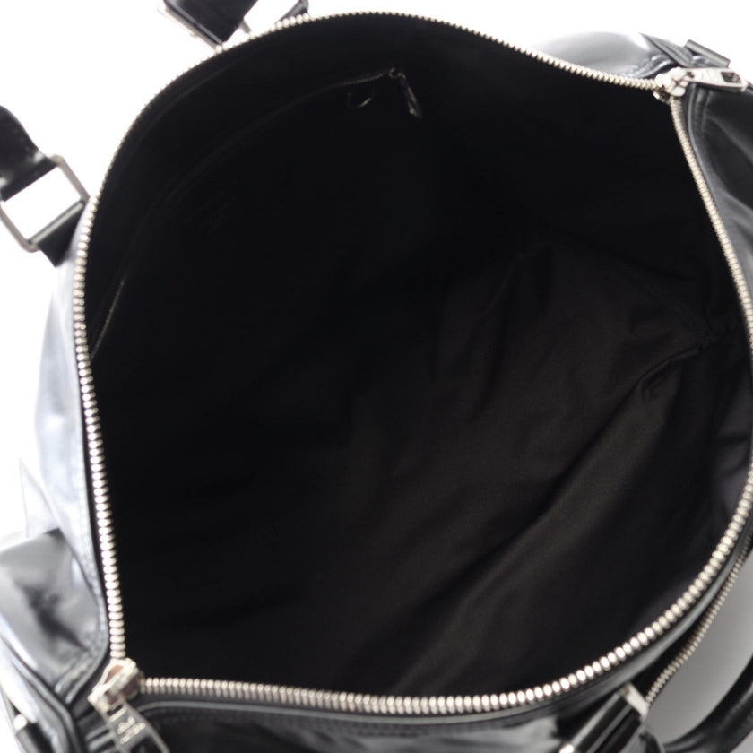 キーポル カーゴ バンドリエール 50 LVナイト ボストンバッグ レザー ブラック 2WAY ルイヴィトン バッグ LOUIS VUITTON