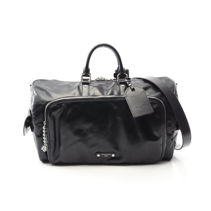 キーポル カーゴ バンドリエール 50 LVナイト ボストンバッグ レザー ブラック 2WAY ルイヴィトン バッグ LOUIS VUITTON