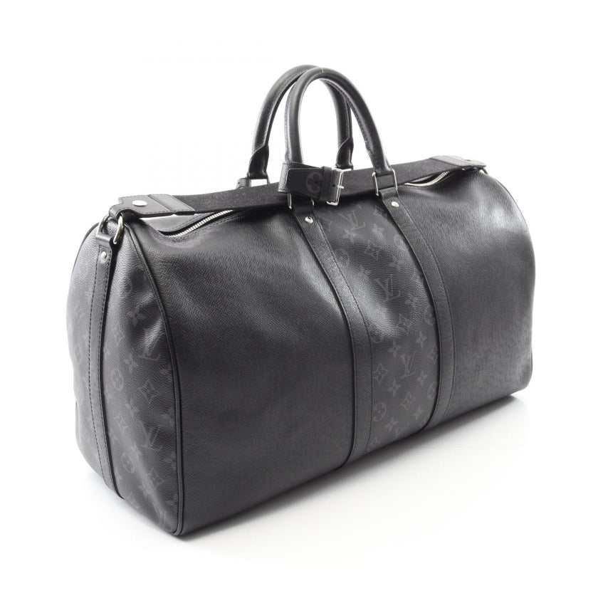 キーポル バンドリエール 50 タイガラマ ノワール ボストンバッグ レザー PVC ブラック 2WAY ルイヴィトン バッグ LOUIS VUITTON