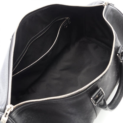 キーポル バンドリエール 50 タイガラマ ノワール ボストンバッグ レザー PVC ブラック 2WAY ルイヴィトン バッグ LOUIS VUITTON