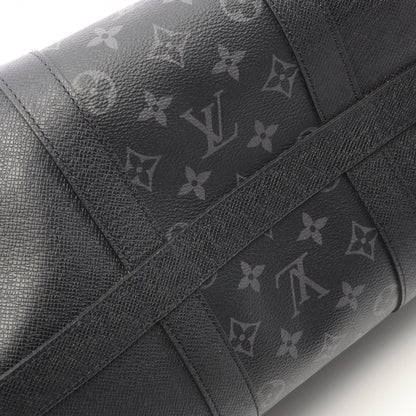キーポル バンドリエール 50 タイガラマ ノワール ボストンバッグ レザー PVC ブラック 2WAY ルイヴィトン バッグ LOUIS VUITTON