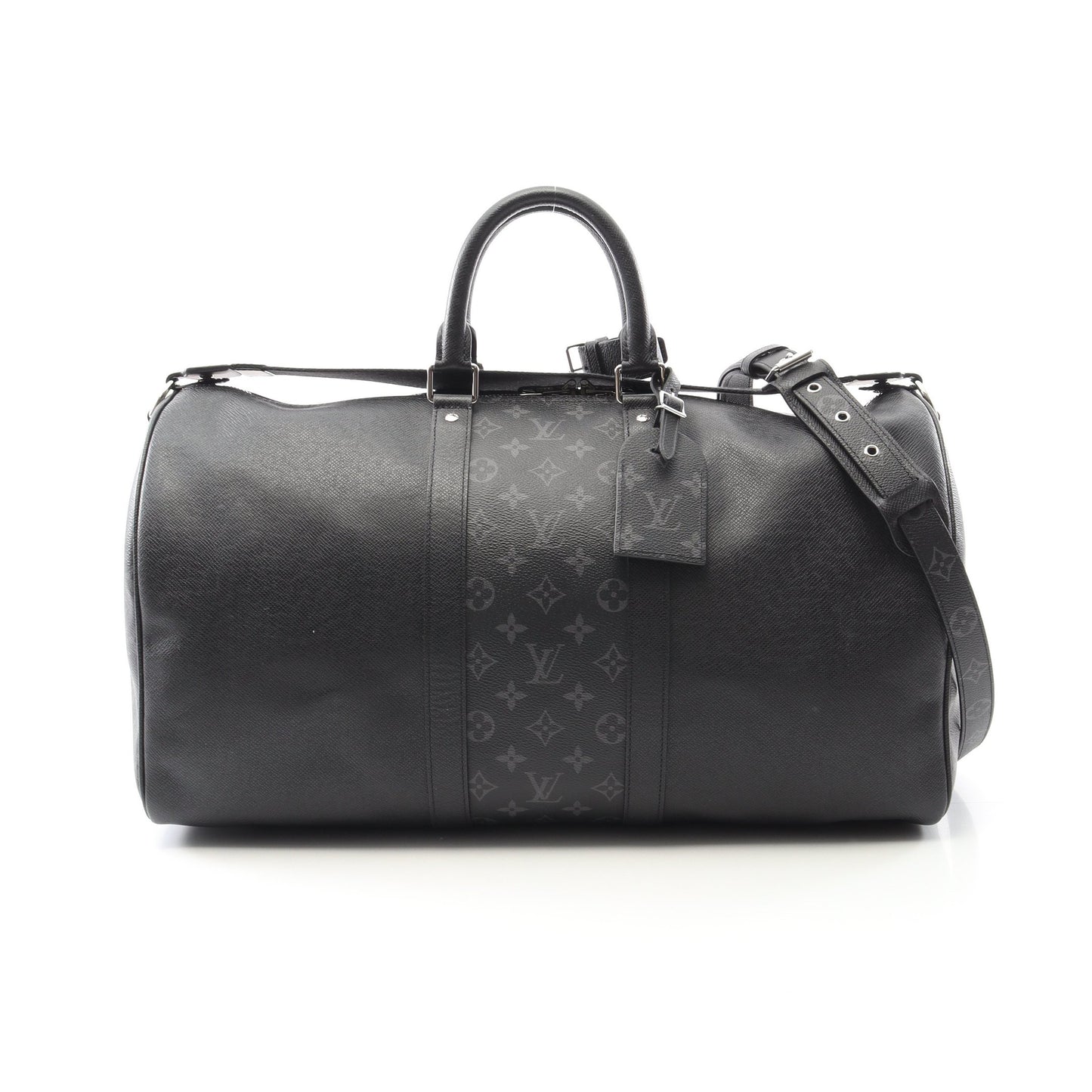 キーポル バンドリエール 50 タイガラマ ノワール ボストンバッグ レザー PVC ブラック 2WAY ルイヴィトン バッグ LOUIS VUITTON