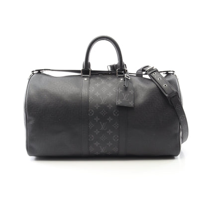キーポル バンドリエール 50 タイガラマ ノワール ボストンバッグ レザー PVC ブラック 2WAY ルイヴィトン バッグ LOUIS VUITTON