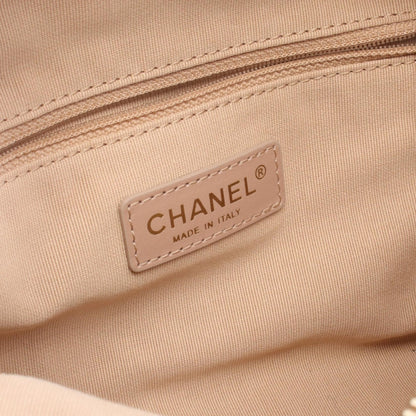 マトラッセ スモール ボーリングバッグ チェーンショルダーバッグ レザー ベージュ ゴールド金具 シャネル バッグ CHANEL