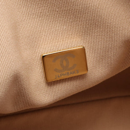 マトラッセ スモール ボーリングバッグ チェーンショルダーバッグ レザー ベージュ ゴールド金具 シャネル バッグ CHANEL