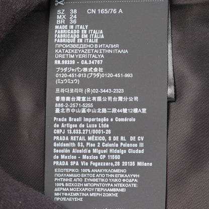RE-NYLON ミニドレス ワンピース ナイロン レザー ブラック ベージュ プラダ ワンピース PRADA