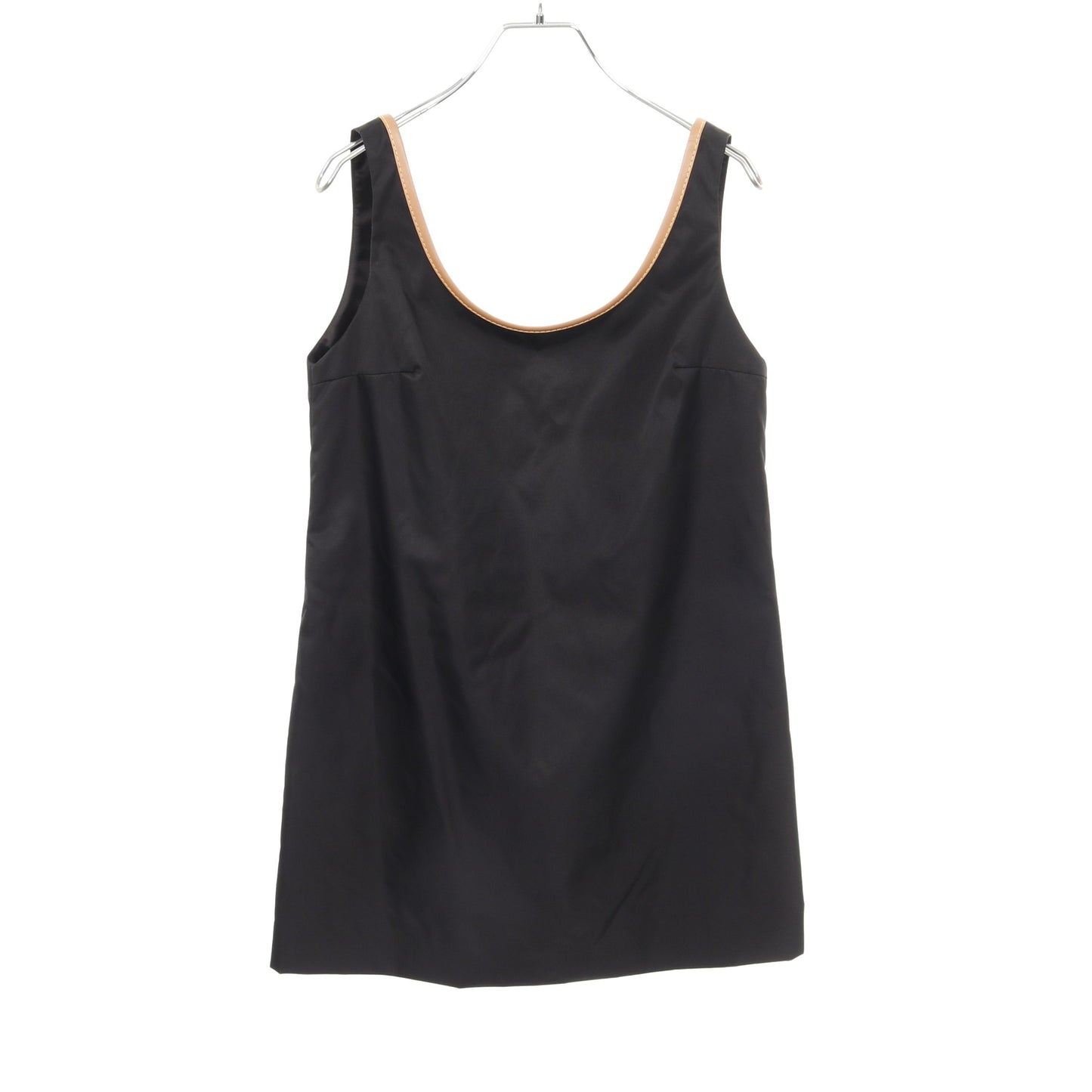 RE-NYLON ミニドレス ワンピース ナイロン レザー ブラック ベージュ プラダ ワンピース PRADA