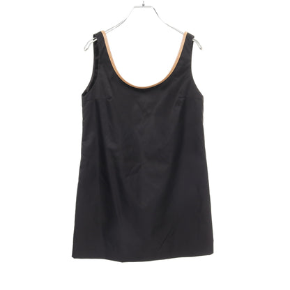 RE-NYLON ミニドレス ワンピース ナイロン レザー ブラック ベージュ プラダ ワンピース PRADA