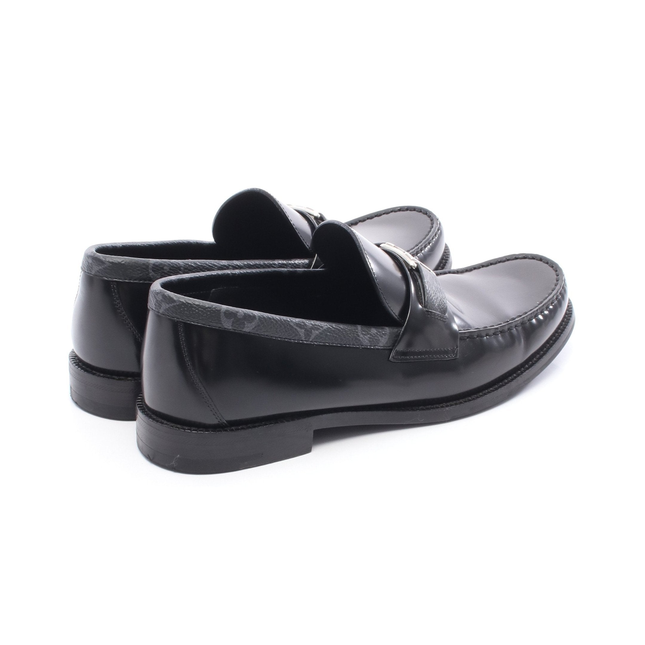 新品同様　LOUIS VUITTON ローファー メジャーライン エクリプス LVメジャーライン モノグラムエクリプス ローファー レザー