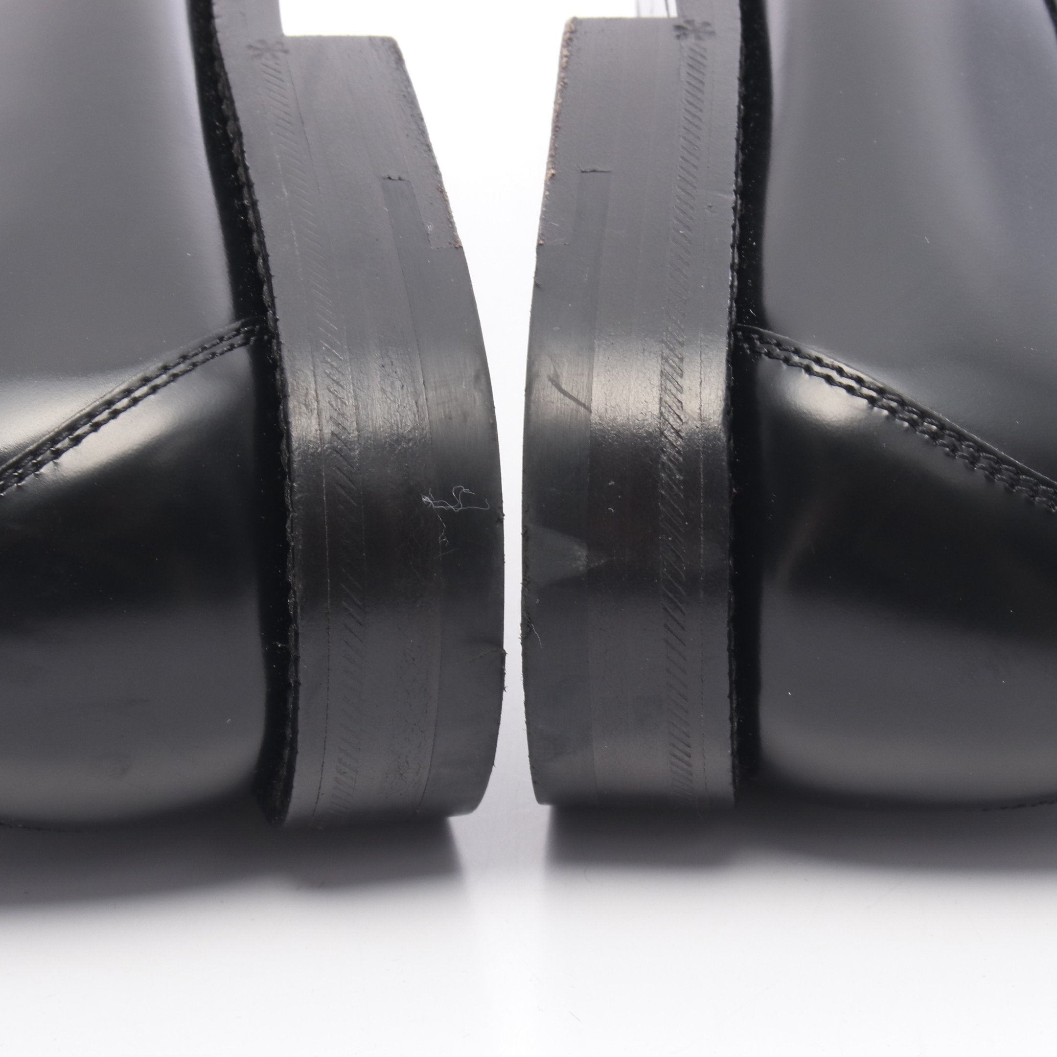 LVメジャーライン モノグラムエクリプス ローファー レザー ブラック