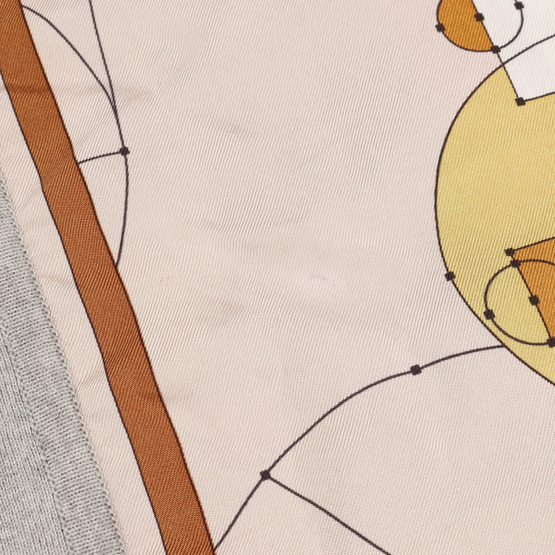ECHEC AU ROI ワンピース ノースリーブ シルク コットン ライトピンク マルチカラー 切替 エルメス ワンピース HERMES