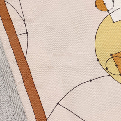 ECHEC AU ROI ワンピース ノースリーブ シルク コットン ライトピンク マルチカラー 切替 エルメス ワンピース HERMES