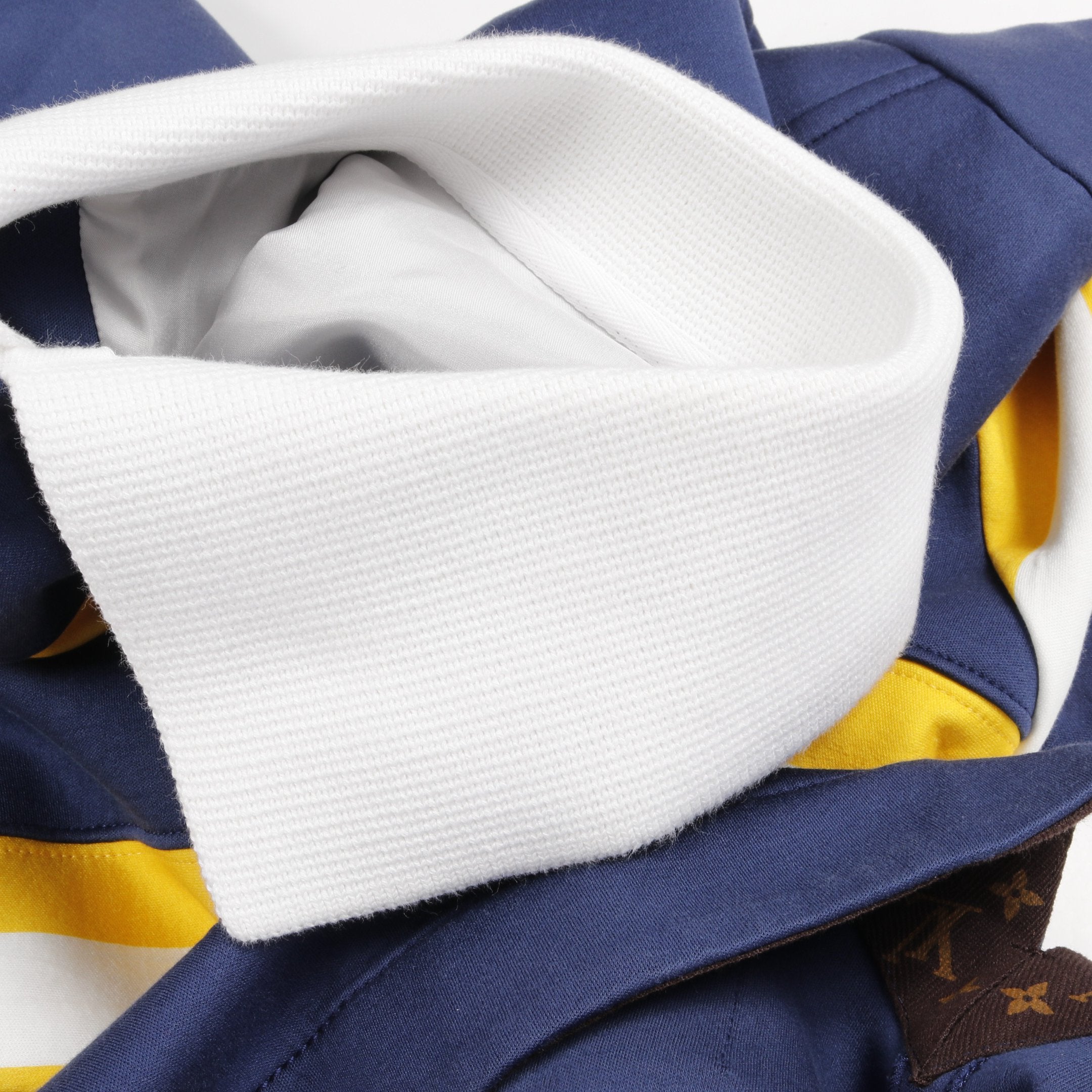 LOUIS VUITTONルイヴィトン ジップポケット チュニック ワンピース ジップポケット チュニック ワンピース ボーダー コットン ネイビー