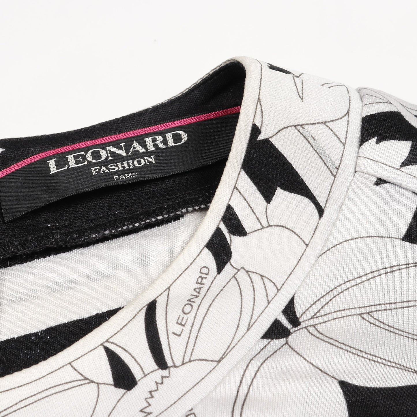 ブラウス 花柄 シルク ブラック オフホワイト レオナールファッション トップス LEONARD FASHION