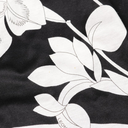 ブラウス 花柄 シルク ブラック オフホワイト レオナールファッション トップス LEONARD FASHION
