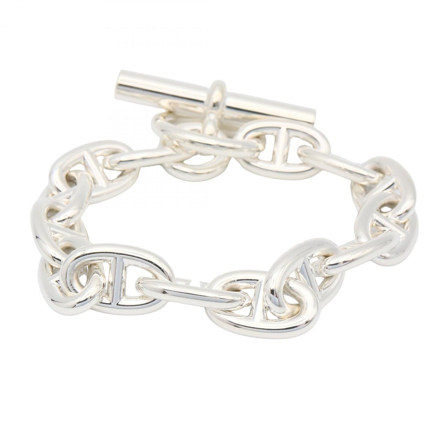 シェーヌダンクル MM 14コマ ブレスレット ブレスレット SV925 シルバー エルメス アクセサリー HERMES