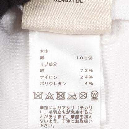 カノエ Tシャツ モックネック 半袖 コットン ホワイト ネイビー エルメス トップス HERMES