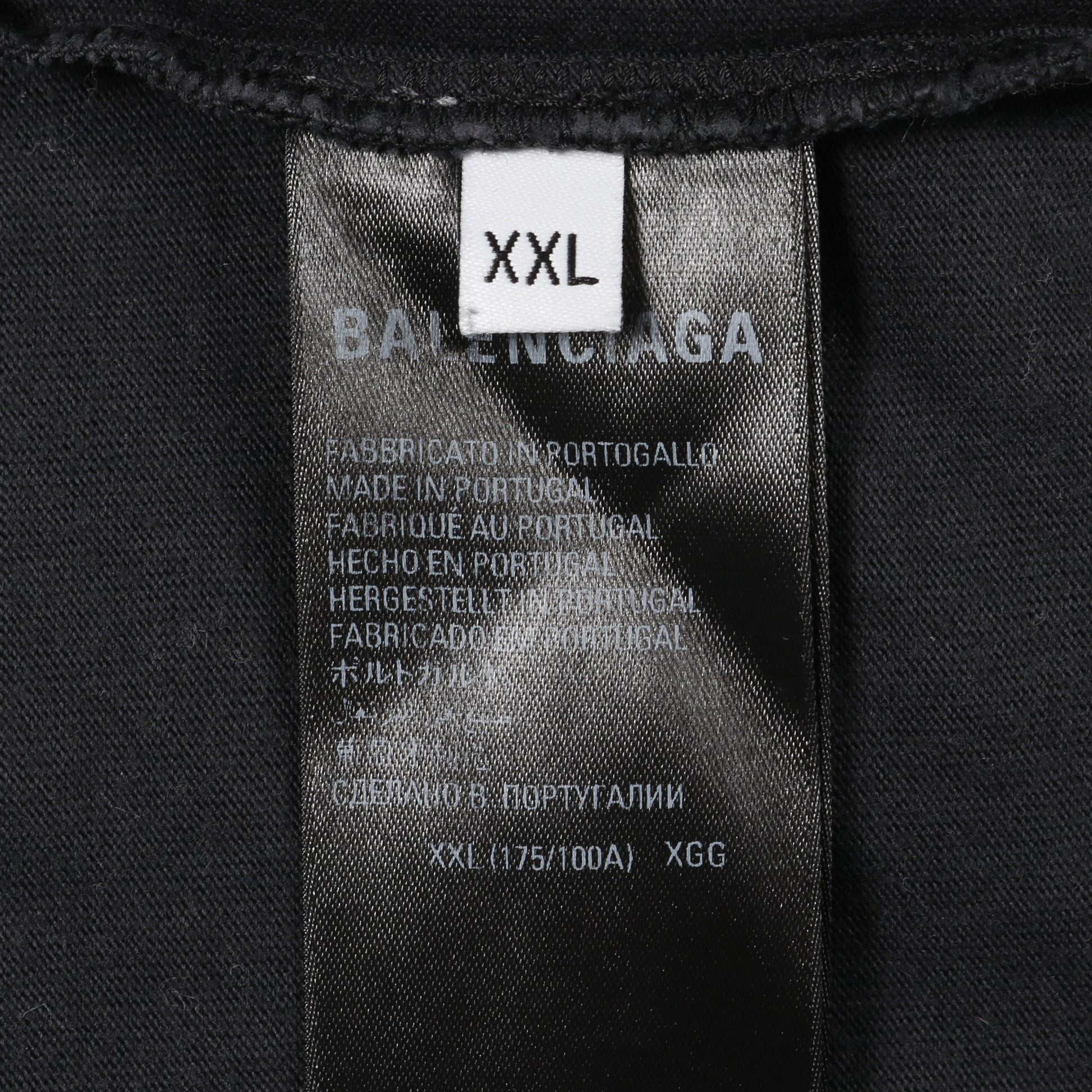 FASHION INSTITUTE Tシャツ クルーネック コットン ダークグレー バレンシアガ トップス BALENCIAGA