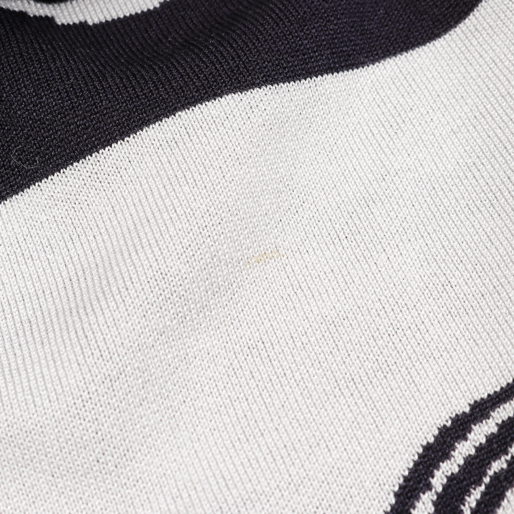 En Desordre Finesse ニットワンピース シルク ホワイト ネイビー