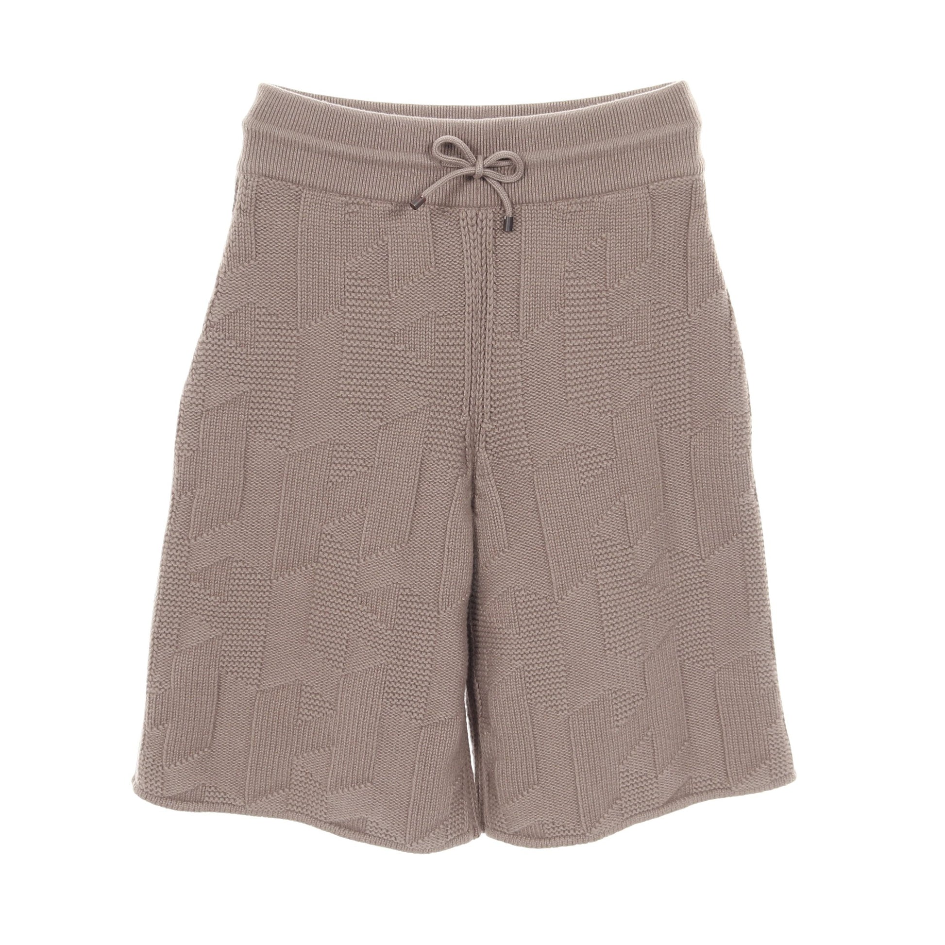 Hモチーフ ハーフ パンツ ウール グレーブラウン エルメス ボトムス HERMES