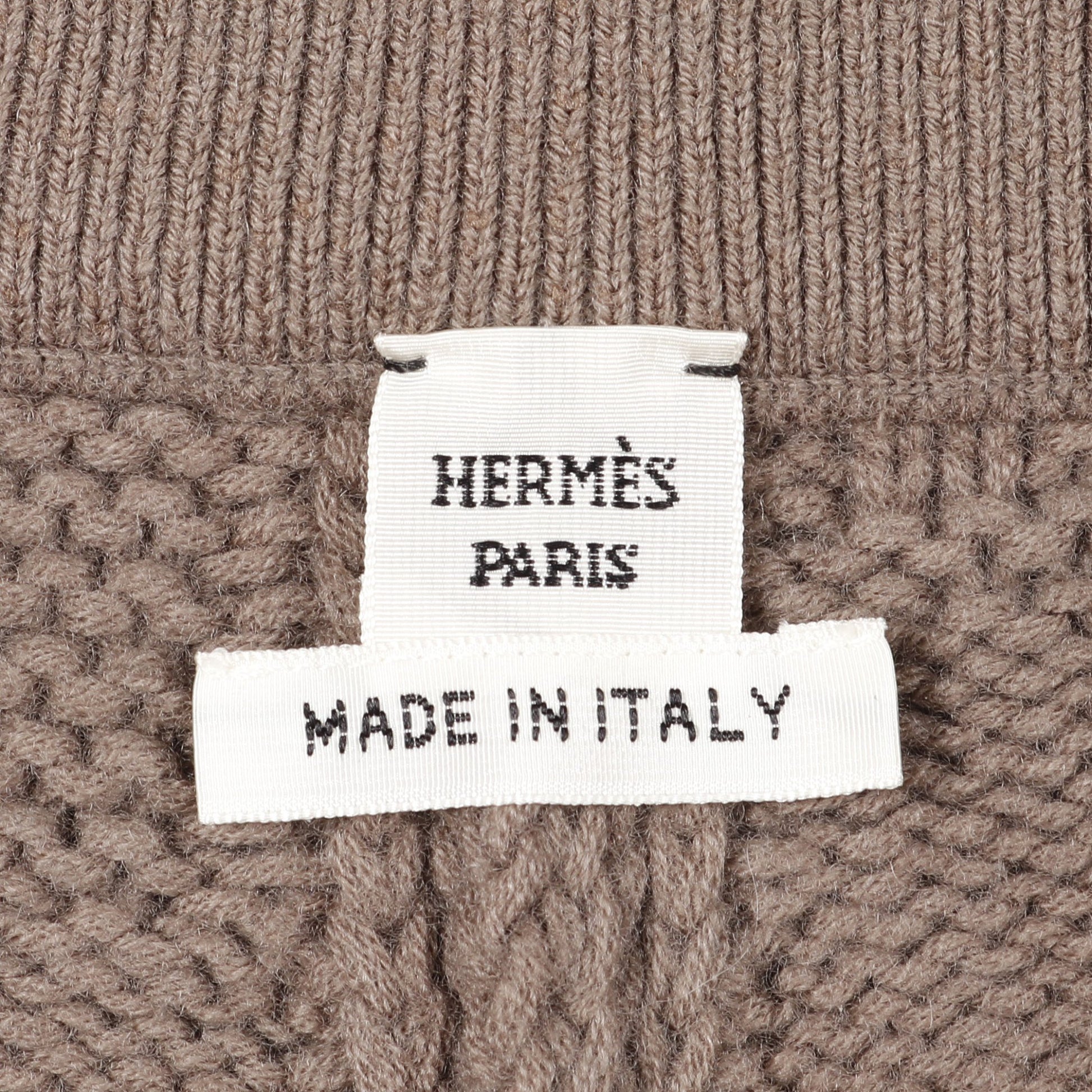 Hモチーフ ハーフ パンツ ウール グレーブラウン エルメス ボトムス HERMES