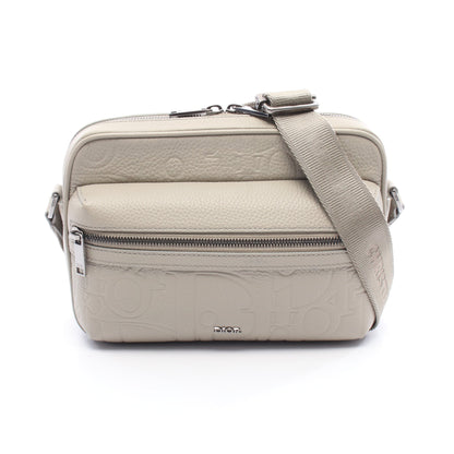 Rider 2.0 ジップ メッセンジャーバッグ ディオール グラビティ ショルダーバッグ レザー グレーベージュ バッグ Christian Dior