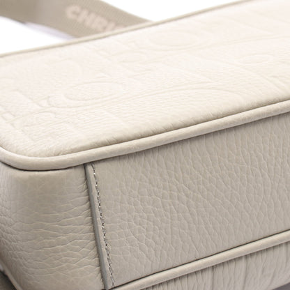 Rider 2.0 ジップ メッセンジャーバッグ ディオール グラビティ ショルダーバッグ レザー グレーベージュ バッグ Christian Dior