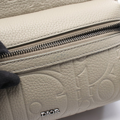 Rider 2.0 ジップ メッセンジャーバッグ ディオール グラビティ ショルダーバッグ レザー グレーベージュ バッグ Christian Dior