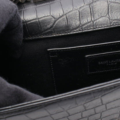ケイト タッセル ミディアム チェーンショルダーバッグ レザー ブラック クロコ型押し サンローランパリ バッグ SAINT LAURENT PARIS