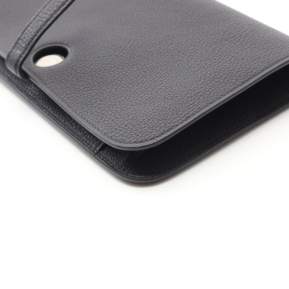 ドゴンGM 二つ折り長財布 トゴ ブラック シルバー金具 B刻印 エルメス 財布・小物 HERMES