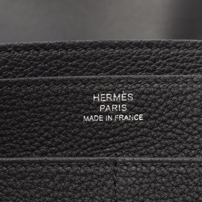 ドゴンGM 二つ折り長財布 トゴ ブラック シルバー金具 B刻印 エルメス 財布・小物 HERMES