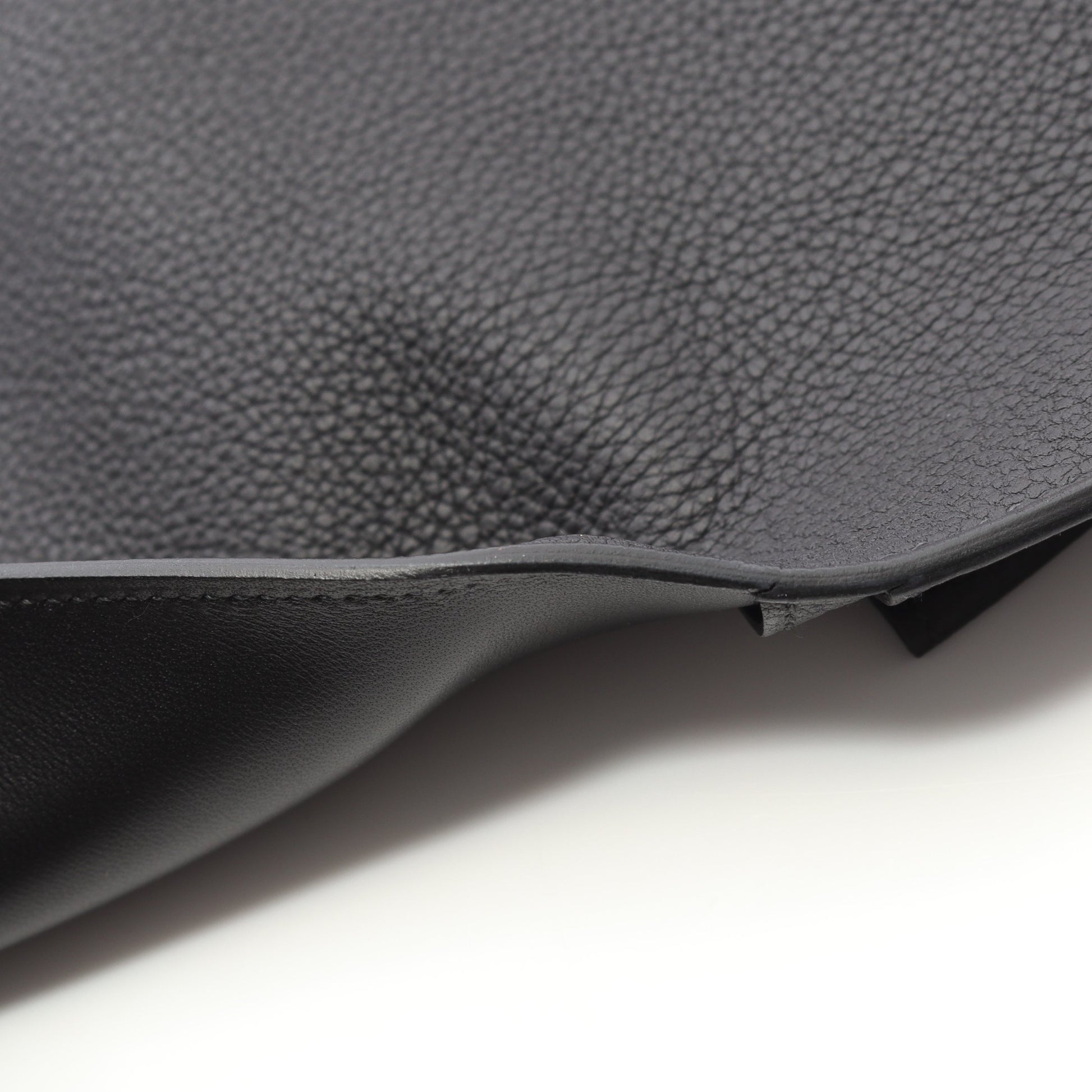 ドゴンGM 二つ折り長財布 トゴ ブラック シルバー金具 B刻印 エルメス 財布・小物 HERMES