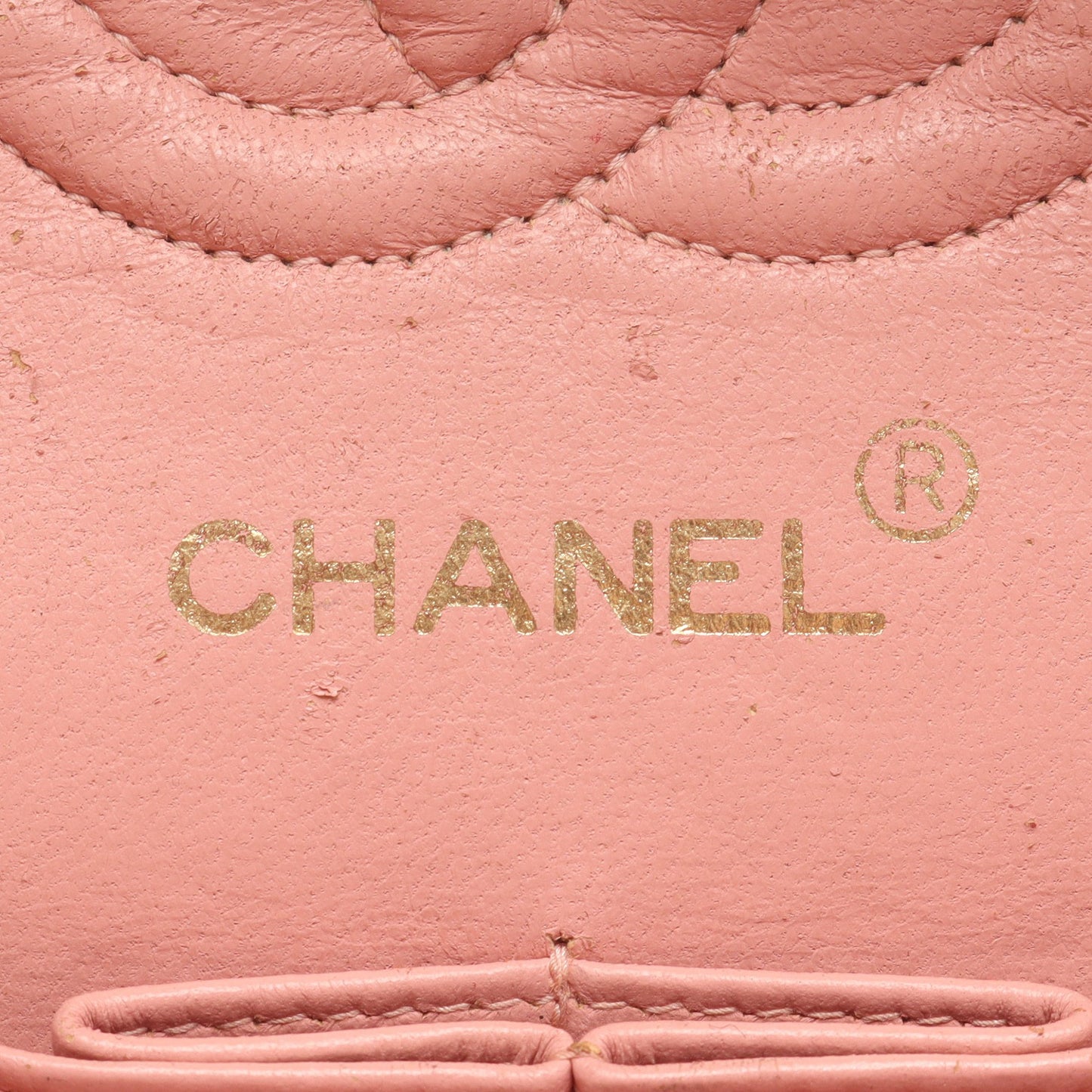 マトラッセ Wフラップ Wチェーンショルダーバッグ キャビアスキン ピンク ゴールド金具 シャネル バッグ CHANEL