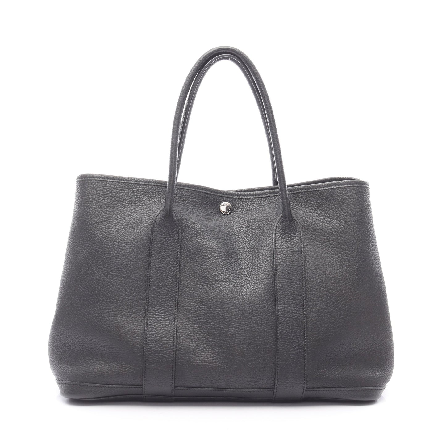 ガーデンパーティPM ハンドバッグ トートバッグ トリヨンクレマンス ブラック シルバー金具 □K刻印 エルメス バッグ HERMES
