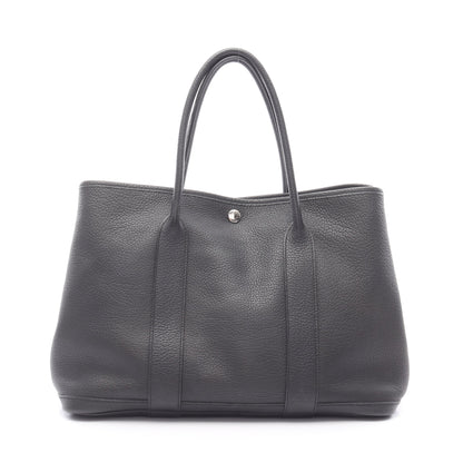 ガーデンパーティPM ハンドバッグ トートバッグ トリヨンクレマンス ブラック シルバー金具 □K刻印 エルメス バッグ HERMES