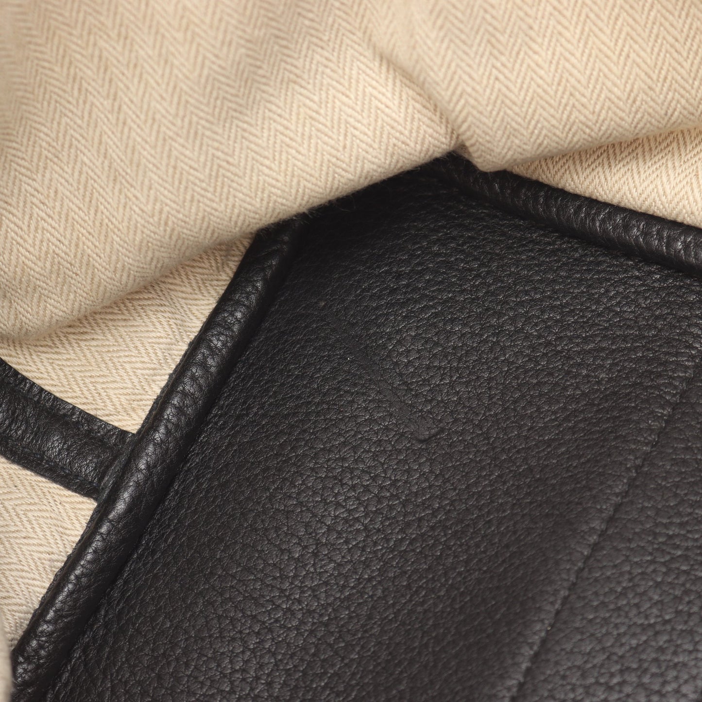 ガーデンパーティPM ハンドバッグ トートバッグ トリヨンクレマンス ブラック シルバー金具 □K刻印 エルメス バッグ HERMES